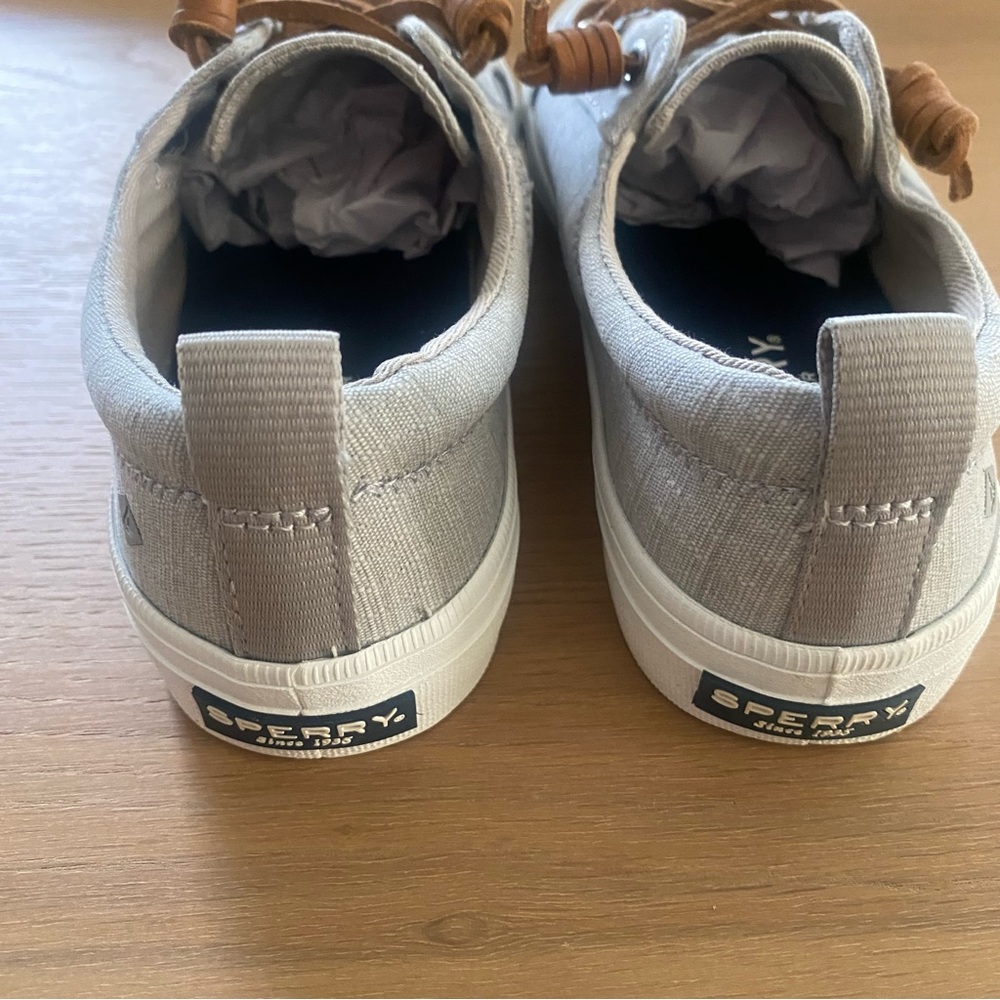 Sperry Crest Vibe Textile Stripe Sneaker, Grey, Women’s 6 - Picture 7 of 7